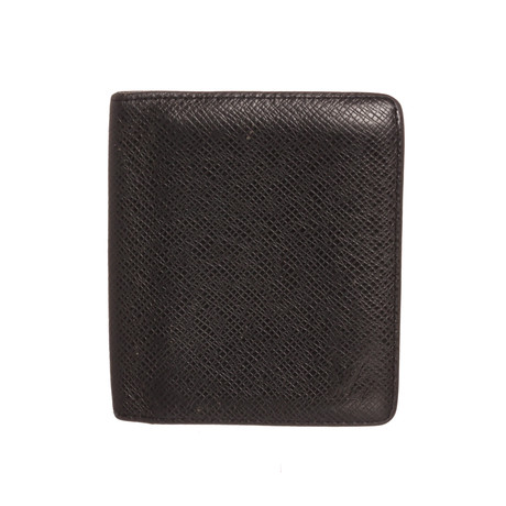 Louis Vuitton // Black Taiga Leather Bifold Wallet // CT0027 // Pre-Owned