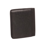 Louis Vuitton // Black Taiga Leather Bifold Wallet // CT0027 // Pre-Owned