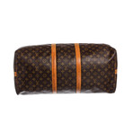 Louis Vuitton // Monogram Canvas Leather Keepall 55 cm Bandouliere Duffle Bag Luggage // VI8911 // Pre-Owned