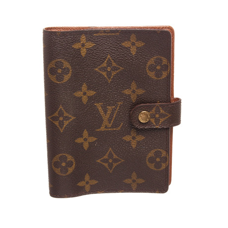 Louis Vuitton // Brown Monogram Leather Small Agenda Cover // CA1918 // Pre-Owned