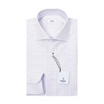 Classic Double Check Dress Shirt // White + Pink (US: 18R)