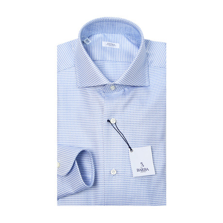 Classic Weave Pattern Dress Shirt // Blue (US: 15R)
