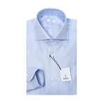 Classic Weave Pattern Dress Shirt // Blue (US: 16.5R)