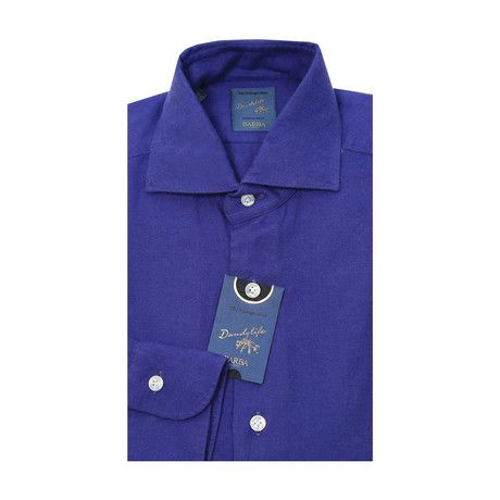 Dandy Life Twill Flannel Shirt // Violet (US: 15R)