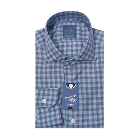 Dandy Life Checkered Flannel Shirt // Blue (US: 15R)