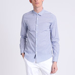 Simeon Dress Shirt // Sax + White (XL)