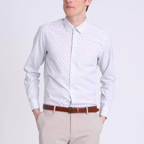 Finn Dress Shirt // Blue + White (XS)