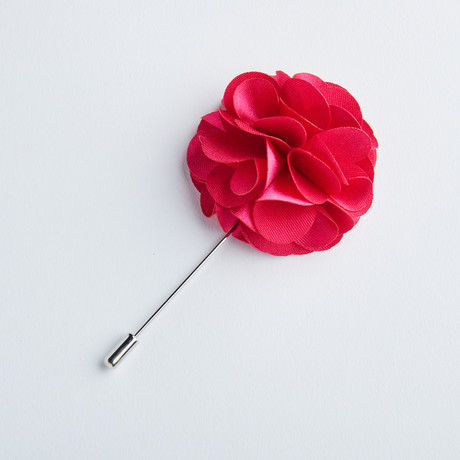 Flower Lapel Pin // Fuchsia