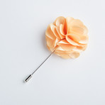 Flower Lapel Pin // Peach