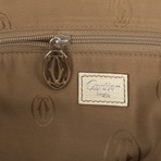 Cartier // White De Dama Double C Leather Bag // Pre-Owned