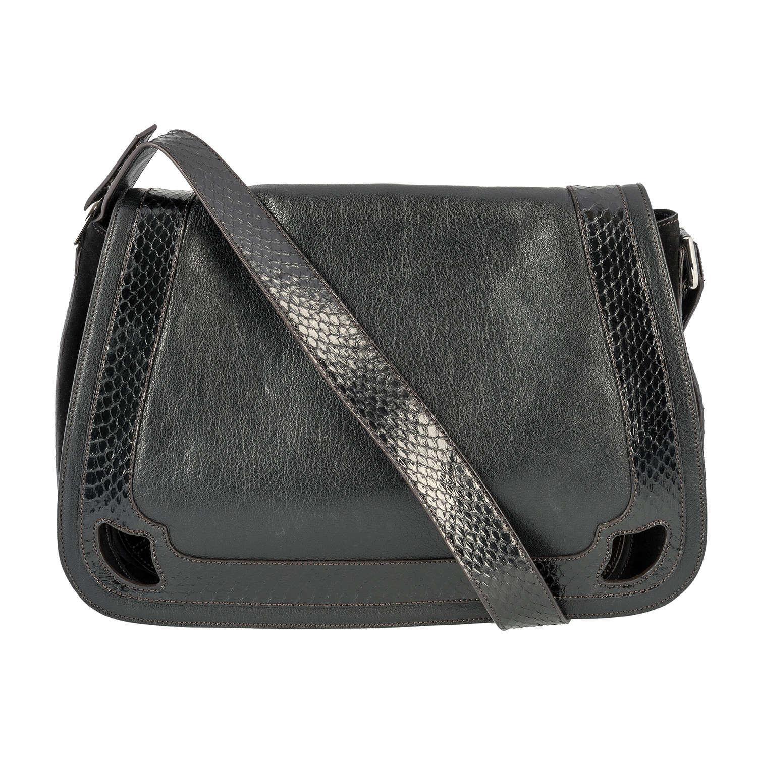 Cartier // Black De Dama Leather Handbag // Pre-Owned - Pre-Owned Designer Bags & Accessories ...