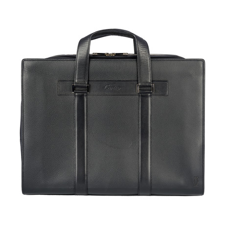 Cartier // Black Leather Bag // Pre-Owned