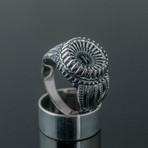 Kraken + Skull Signet Ring // Silver (9.5)