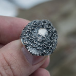 Skull Signet Ring // Silver (13)