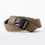 Epoch Double Layer Belt // Brown Strap // Dark Earth Latch (A (26"-29" Waist))