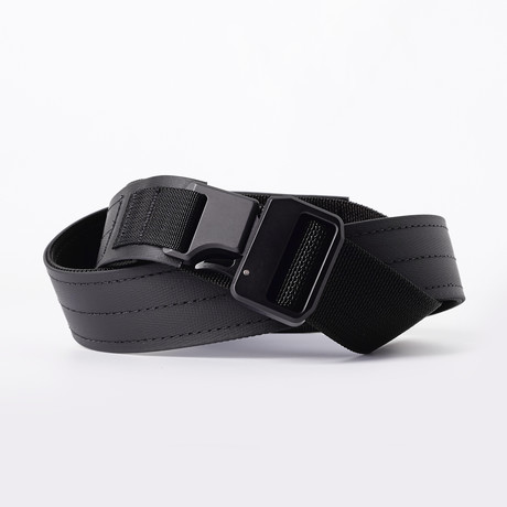 Epoch Double Layer Belt // BioThane Strap // Black Latch (A (26"-29" Waist))