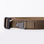 Epoch Single Layer Belt // Brown Strap // Dark Earth Latch (Regular (Up to 38" Waist))