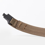 Epoch Double Layer Belt // Brown Strap // Dark Earth Latch (A (26"-29" Waist))