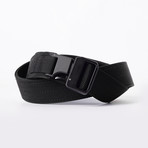 Epoch Double Layer Belt // Black Strap // Black Latch (A (26"-29" Waist))