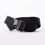 Epoch Single Layer Belt // Black Strap // Black Latch (Regular (Up to 38" Waist))