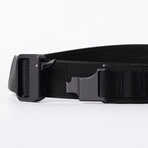 Epoch Double Layer Belt // Black Strap // Black Latch (A (26"-29" Waist))