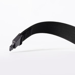 Epoch Single Layer Belt // Black Strap // Black Latch (Regular (Up to 38" Waist))