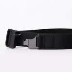 Epoch Single Layer Belt // Black Strap // Black Latch (Regular (Up to 38" Waist))