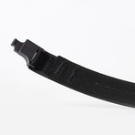 Epoch Double Layer Belt // BioThane Strap // Black Latch (A (26"-29" Waist))