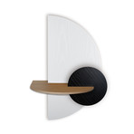 Alba L // Semi Cricle Bedside Table + Concealed Storage