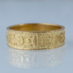 Gold Collection // Egypt Hieroglyphics Ring (Size 6)