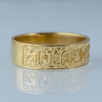 Gold Collection // Egypt Hieroglyphics Ring (Size 6)