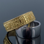 Gold Collection // Egypt Hieroglyphics Ring (Size 6)