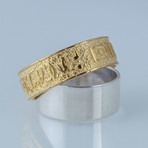 Gold Collection // Egypt Hieroglyphics Ring (Size 6)