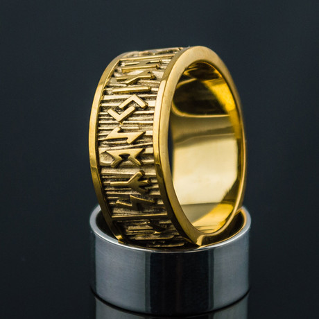 Gold Collection // Elder Futhark Ring 2 (Size 6)