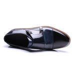Monk Strap Dress Shoes // Black + Dark Blue (Euro: 40)
