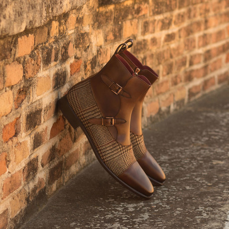 Octavian Buckle Boot // Tweed Sartorial // Medium Brown Painted Calf (US: 6)
