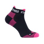 Ankle Socks // Black + Pink (L)