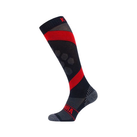 Compression Socks // Black + Red (XS)