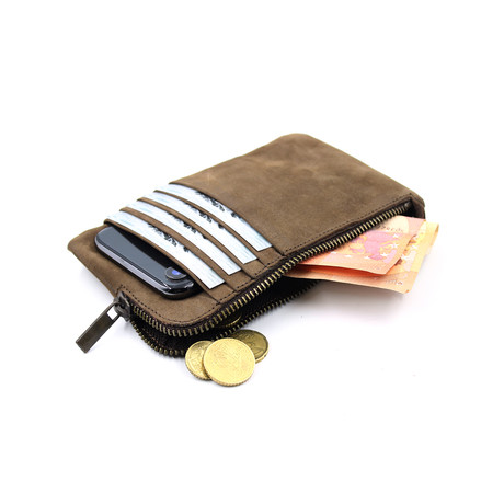 Clutch Wallet // Brown (iPhone 5, 5S, SE)