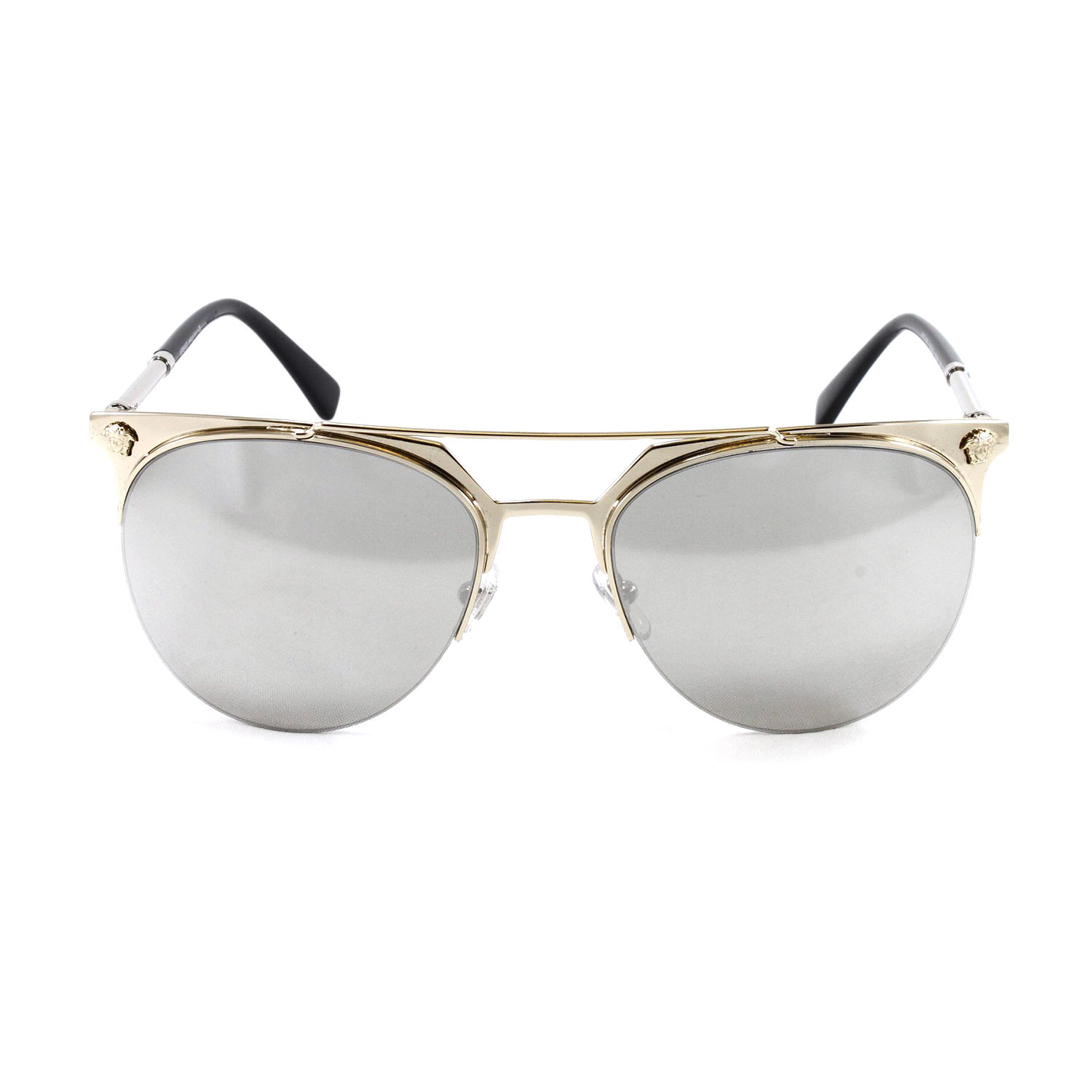 Metal Trim Sunglasses // Pale Gold - Versace - Touch of Modern