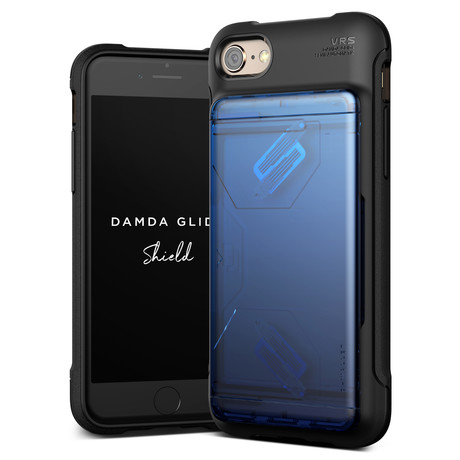Damda Shield Solid // iPhone 8 (Pink + Blue)