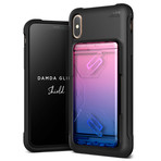 Damda Shield Solid // iPhone XS Max (Pink + Blue)