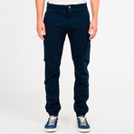Cargo Cotton Lightweight Pants // Navy Blue (36WX32L)
