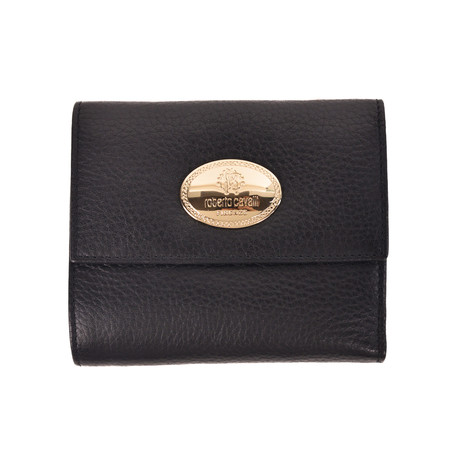 Leather Flap Wallet // Black