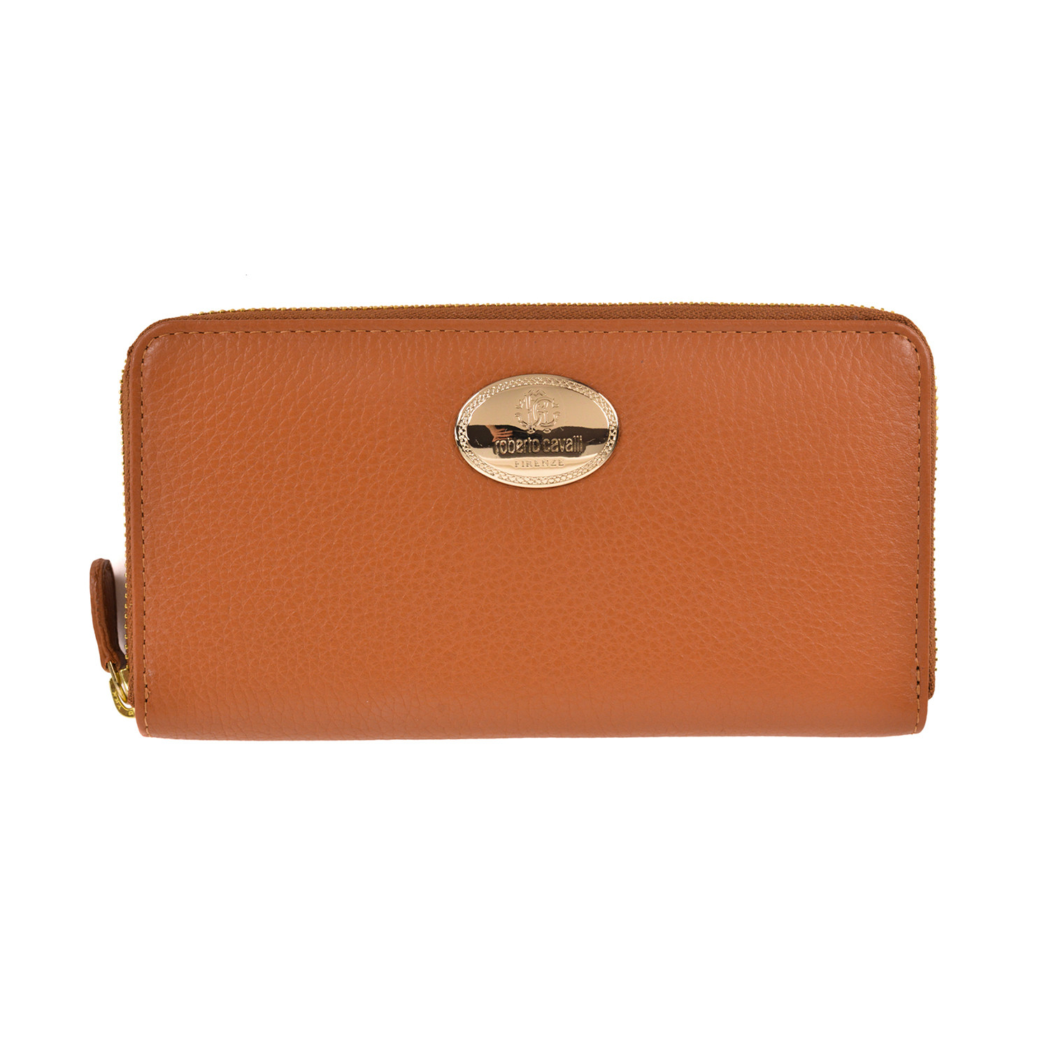 Continental Leather Wallet // Cognac - Roberto Cavalli - Touch of Modern