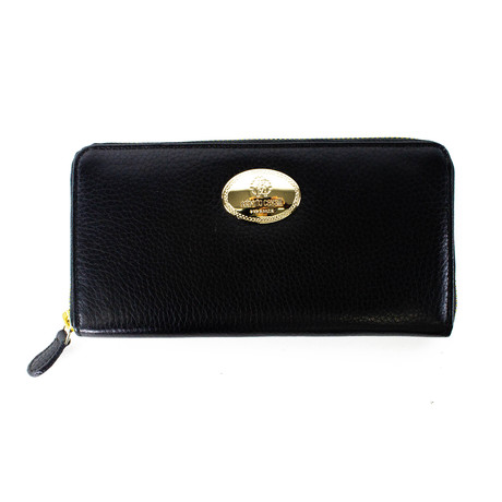 Continental Leather Wallet // Black - Roberto Cavalli - Touch of Modern