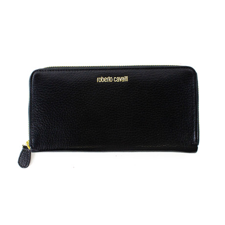 Continental Leather Logo Wallet // Black