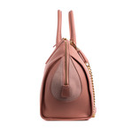 Leather Bowling Bag // Nude