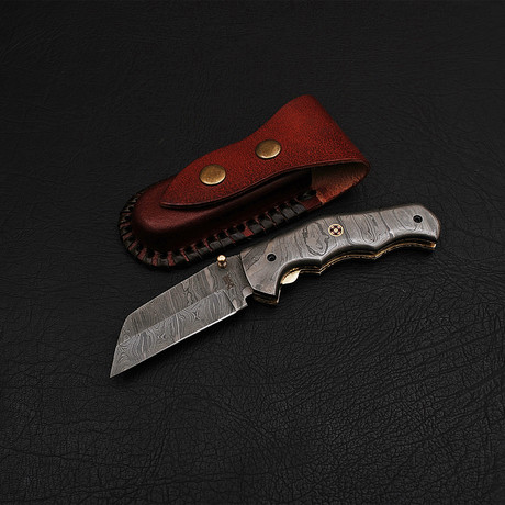 Damascus Folding Knife // 2725