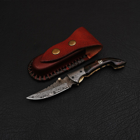 Damascus Folding Knife // 2726